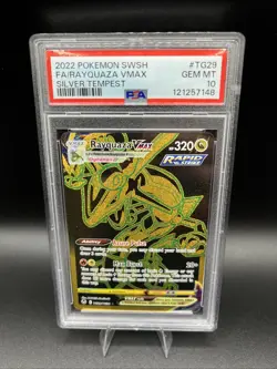 Rayquaza VMAX Pokemon 2022 SWSH Silver Tempest Trainer Gallery TG29/TG30 PSA 10 - Image 1