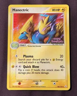 Pokemon Manectric Holon Phantoms Reverse Holo Uncommon 46/110 Stage 1 80HP 2006 - Image 1