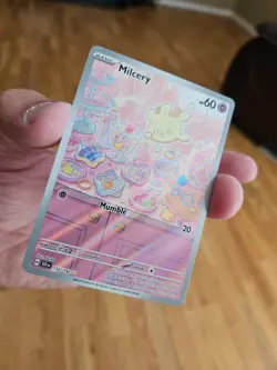 Pokemon Milcery 152/142 Illustration Rare Full Art Holo SV07: Stellar Crown Card - Image 3