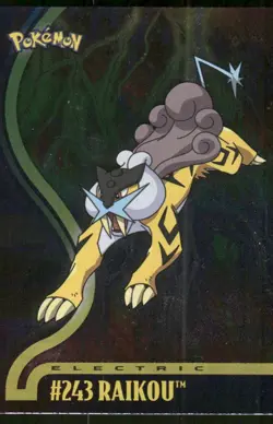 Pokemon Tcg Raikou [Holo] #243 Pokemon 2001 Topps Johto Champions LP - Image 1
