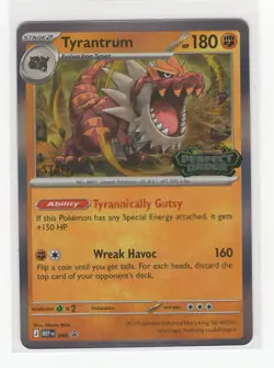 Pokemon Staff Perfect Order Black Star Promo MEP 066 Tyrantrum - Image 1