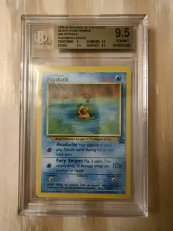Wizards of the Coast Beckett 9.5 Psyduck #20 Black Star Promo Pokemon League - Image 1