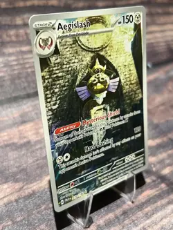 Pokemon Aegislash 210/182 Paradox Rift Illustration Rare Full Art Holo - Image 2