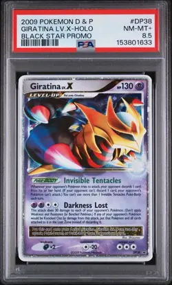 2009 POKEMON DIAMOND & PEARL BLACK STAR PROMO #DP38 GIRATINA LV.X-HOLO PSA 8.5 - Image 1