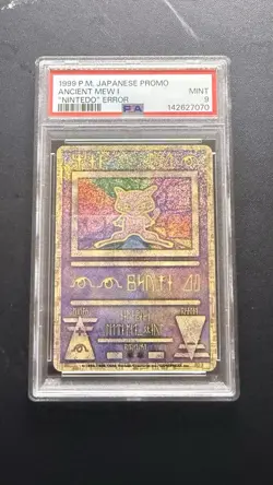 Pokemon Ancient Mew I Japanese Promo Error Holo Nintendo PSA 9 1999 - Image 1