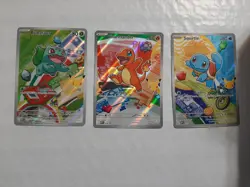 Pokemon First Partner Illustration Collection Bulbasaur Charmander Squirtle - Image 1