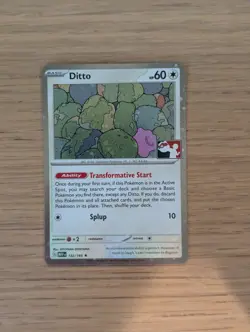 Pokemon 151 Master Set Ditto Cosmos Holo Prize Pack Play Stamp 132/165 NM - Image 1