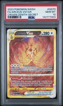 PSA 10 ARCEUS VSTAR GG70/GG70 FULL ART SECRET CROWN ZENITH POKEMON 😍 - Image 1