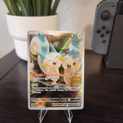 Pachirisu 208/198 Illustration Rare Scarlet & Violet Pokemon LP - Image 1