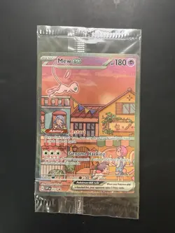 Mew ex SVP 053 SEALED Pokemon TCG Scarlet Violet 151 Black Star Promo Full Art - Image 1