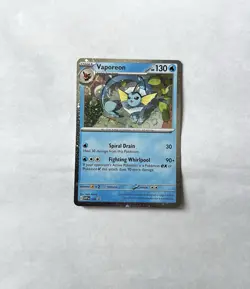 Vaporeon 168 Sv: Scarlet & Violet Black Star Promo Holo Pokemon TCG Near Mint ✨ - Image 2