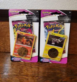 Pokemon TCG Fusion Strike Checklane Blister Pack Set - Blitzle & Tepig Sealed - Image 1