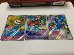 Pokemon TCG First Partner Illustration Collection Gen 7 Starters MEP EN 30th - Image 1