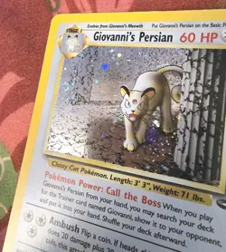 Pokemon TCG Giovanni's Persian Gym Challenge 8 Holo Unlimited Holo Rare NM - Image 2