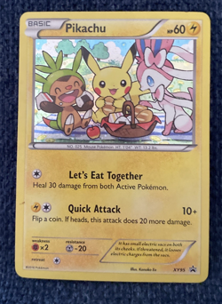 Pokemon XY "Pikachu" XY95 / Black Star Promo Near Mint - Image 1