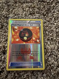 Pokemon Team Magma's Great Ball Trainer Item Foil Uncommon 31/34 Double Crisis - Image 1
