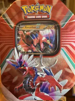 Pokemon Paldean Legends Koraidon EX Tin - Image 1