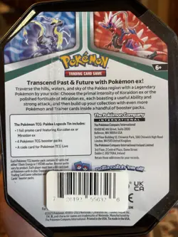 Pokemon Paldean Legends Koraidon EX Tin - Image 2