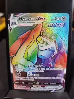 Pokemon Metagross VMAX 208/198 Rainbow Secret Rare Chilling Reign 2021 - Image 1