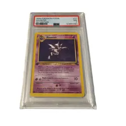 1999 PSA 7 Pokemon Fossil Hanuter #21 1st Edition Graded - Image 1