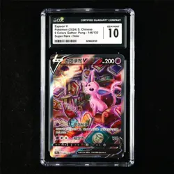 CGC 10 GEM MINT 2024 Pokemon CHN Espeon V 146/132 SR - Image 1