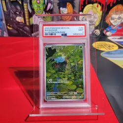 PSA 9 Bulbasaur 166/165 Illustration Rare Holo Pokemon TCG Scarlet & Violet 151 - Image 1