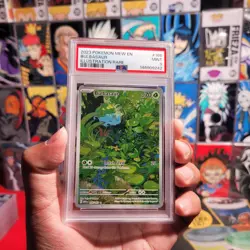 PSA 9 Bulbasaur 166/165 Illustration Rare Holo Pokemon TCG Scarlet & Violet 151 - Image 3