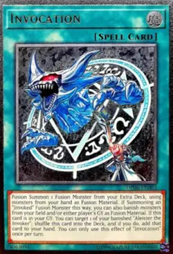 Yugioh! LP Invocation - OP06-EN003 - Ultimate Rare - Unlimited Edition Lightly P - Image 1