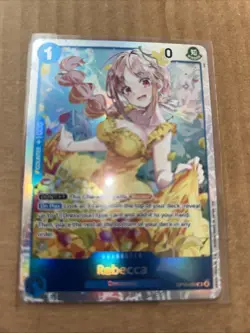 Rebecca OP15-053 SR Adventure on KAMI’s Island ENGLISH ONE PIECE Card NM - Image 1