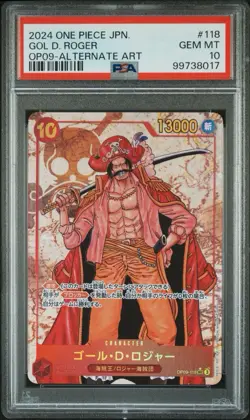 One Piece CCG Japanese OP09 118 SEC ALT ART Gol D Roger PSA 10!!! - Image 1