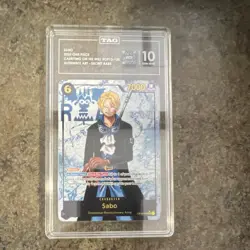 Sabo Carrying on His Will OP13-120 Alternate Art Secret Rare TAG 10 - Image 1