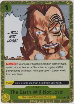One Piece CCG Two Legends The Earth Will Not Lose! Foil OP08-115 Rare - Image 1