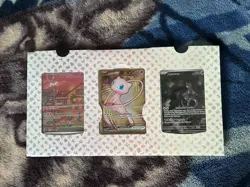 Pokemon TCG 151 UPC Promo Set Mew 053, Mewtwo 052, Metal Mew 205 New (SEALED) - Image 1