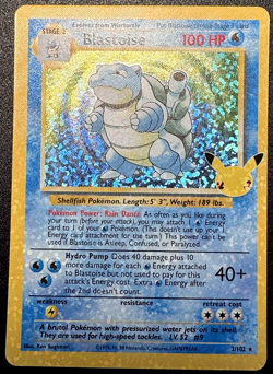 Blastoise 2/102 Celebrations Classic Col. Pokemon Card Holo Bleed Rare Near Mint - Image 1