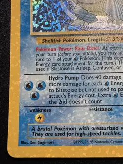 Blastoise 2/102 Celebrations Classic Col. Pokemon Card Holo Bleed Rare Near Mint - Image 5