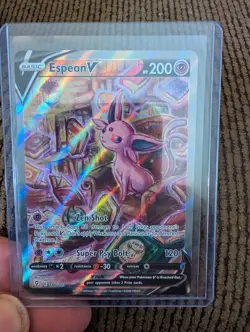 Pokemon TCG Espeon V Evolving Skies Holo Ultra Rare Card 180/203 Alternate Art - Image 1