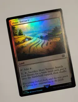 MTG Shire Terrace Foil 0261 LotR Land Lord of the Rings TCG Card 2023 Common - Image 1