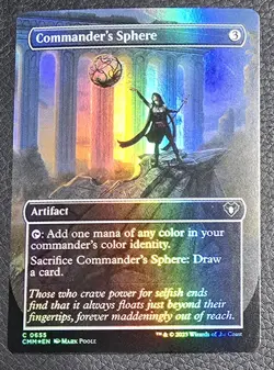 Commander's Sphere (Borderless) Commander Masters Foil MTG NM Magic Card - Image 1