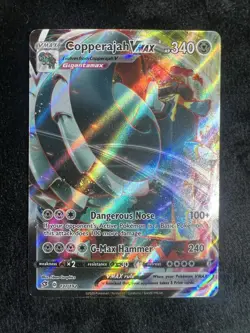 Pokemon TCG Copperajah VMAX Full Art Ultra Rare Holo Card Rebel Clash 137/192 - Image 1