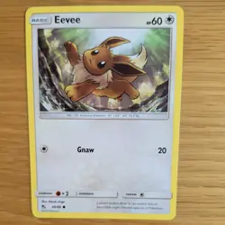 EEVEE 49/68 POKEMON CARD (HIDDEN FATES SET) - Image 1