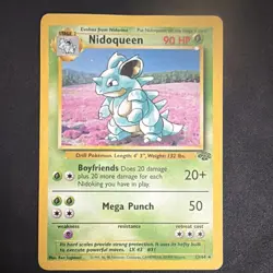 Nidoqueen Pokemon Card 23/64 Jungle 90 HP Regular Rare Unlimited 1999 - Image 1