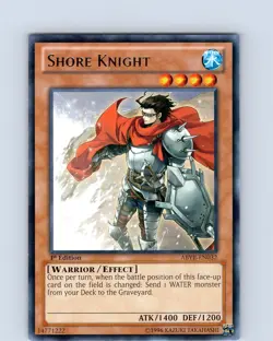 Yu-Gi-Oh TCG Shore Knight ABYR-EN032 1st Edition Regular Rare Card NM - Image 1
