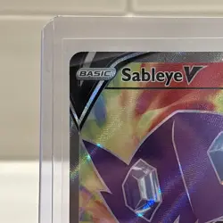 Pokemon TCG Sableye v Sword & Shield Base Set Holo Card 194/202 Full Art - Image 3