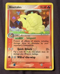 Pokemon Ninetales Hidden Legends Reverse Holo Rare 22/101 70HP 2004 Card - Image 1