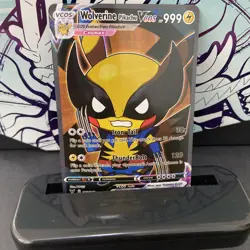 Pikachu Wolverine Cosplay HOLO Card Fan Art Card Custom - Image 1