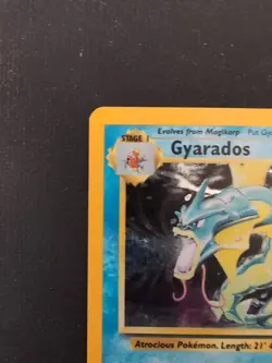 Gyarados Holo Base Set 6/102 Pokemon Card WOTC - MP - Image 4