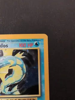 Gyarados Holo Base Set 6/102 Pokemon Card WOTC - MP - Image 5