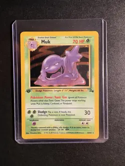 Pokemon Muk 13/62 Fossil 1st Edition Holo Rare 70 HP 1999 English - Image 1