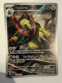Haxorus Illustration Rare Black Bolt IR Pokemon TCG 147/086 - Image 1