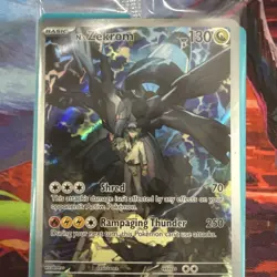 Pokemon N's Zekrom Promo Full Art Mega Evolution 003 SEALED - Image 4